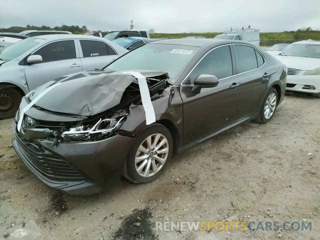 2 Photograph of a damaged car 4T1B11HK8KU172141 TOYOTA CAMRY 2019