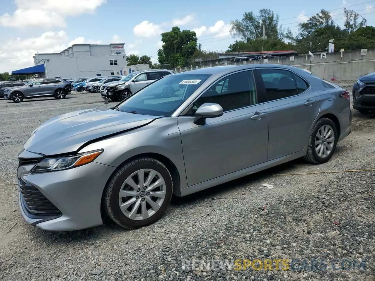 1 Photograph of a damaged car 4T1B11HK8KU186959 TOYOTA CAMRY 2019