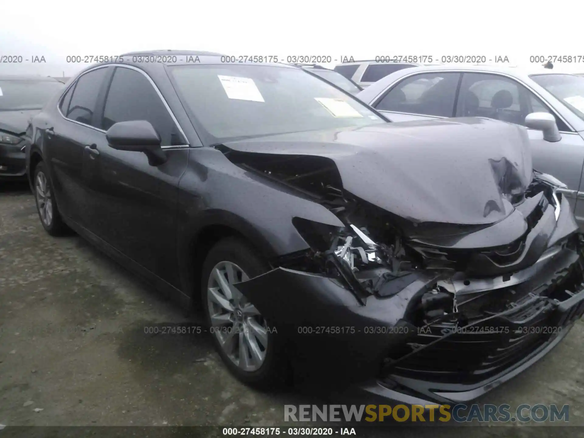 1 Photograph of a damaged car 4T1B11HK8KU233472 TOYOTA CAMRY 2019