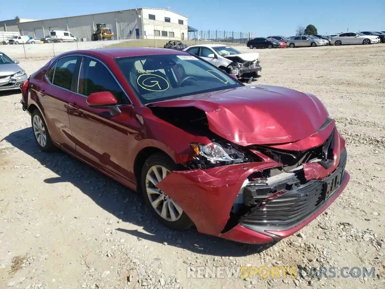 1 Photograph of a damaged car 4T1B11HK8KU237523 TOYOTA CAMRY 2019