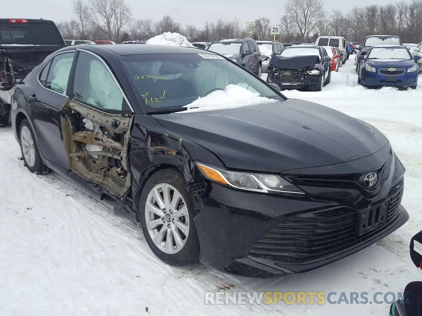 1 Photograph of a damaged car 4T1B11HK8KU237893 TOYOTA CAMRY 2019