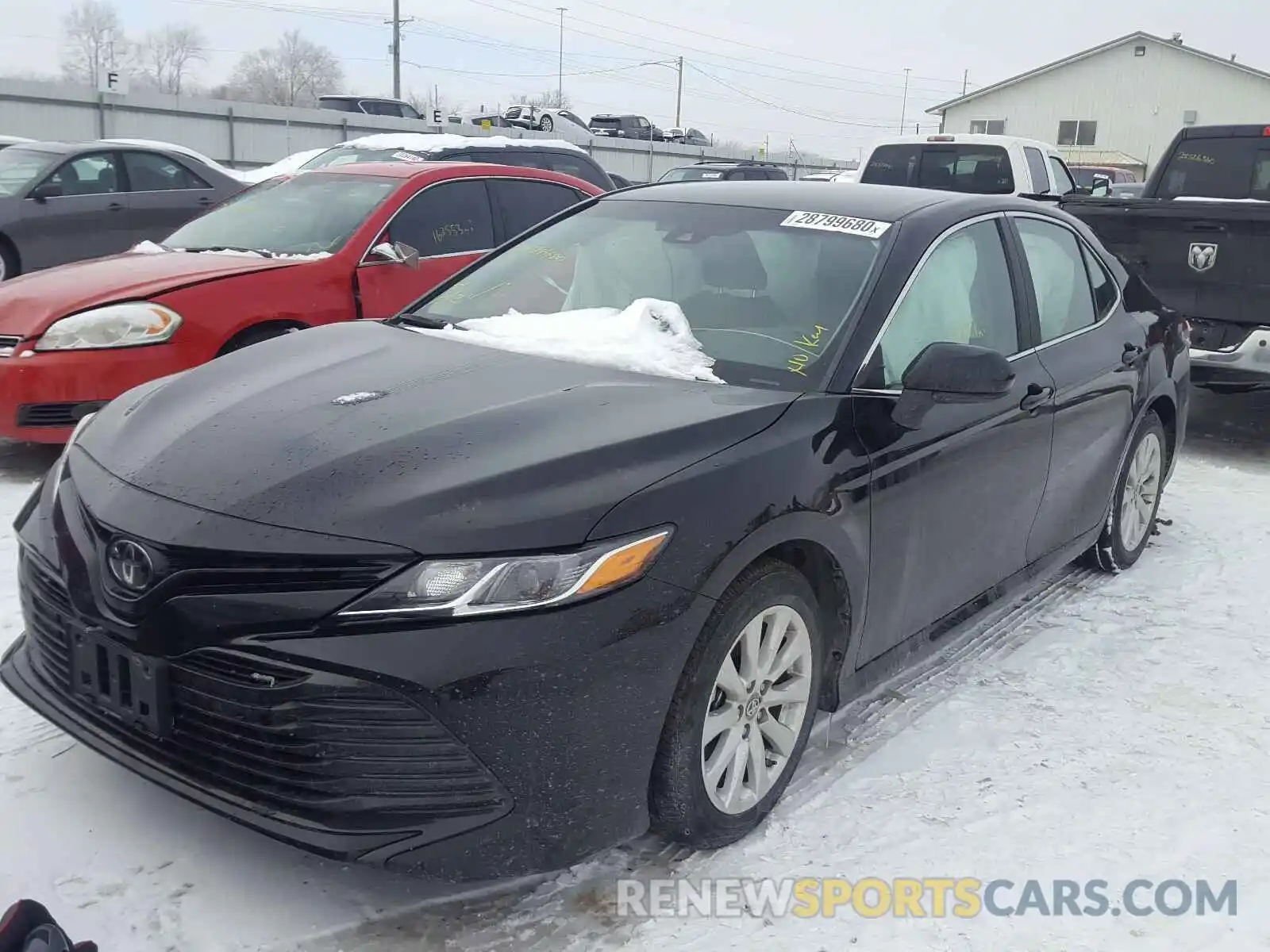 2 Photograph of a damaged car 4T1B11HK8KU237893 TOYOTA CAMRY 2019