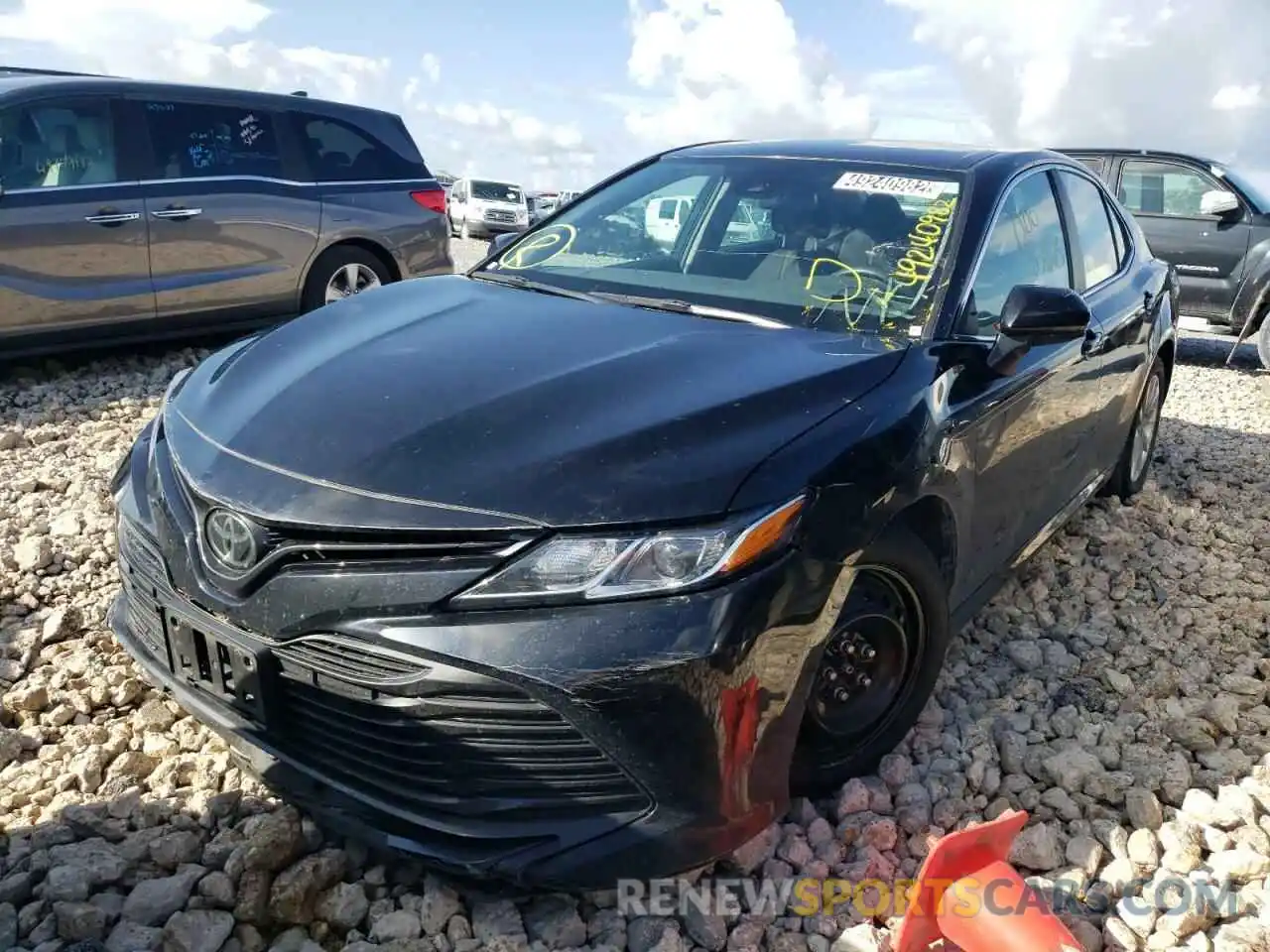 2 Photograph of a damaged car 4T1B11HK8KU241054 TOYOTA CAMRY 2019