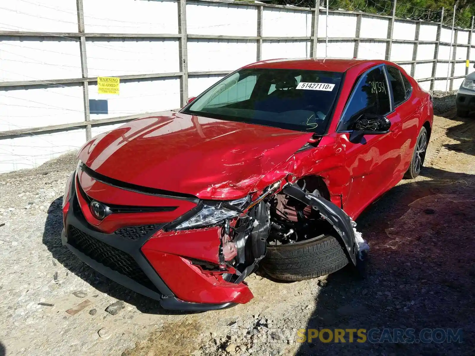 2 Photograph of a damaged car 4T1B11HK8KU254791 TOYOTA CAMRY 2019