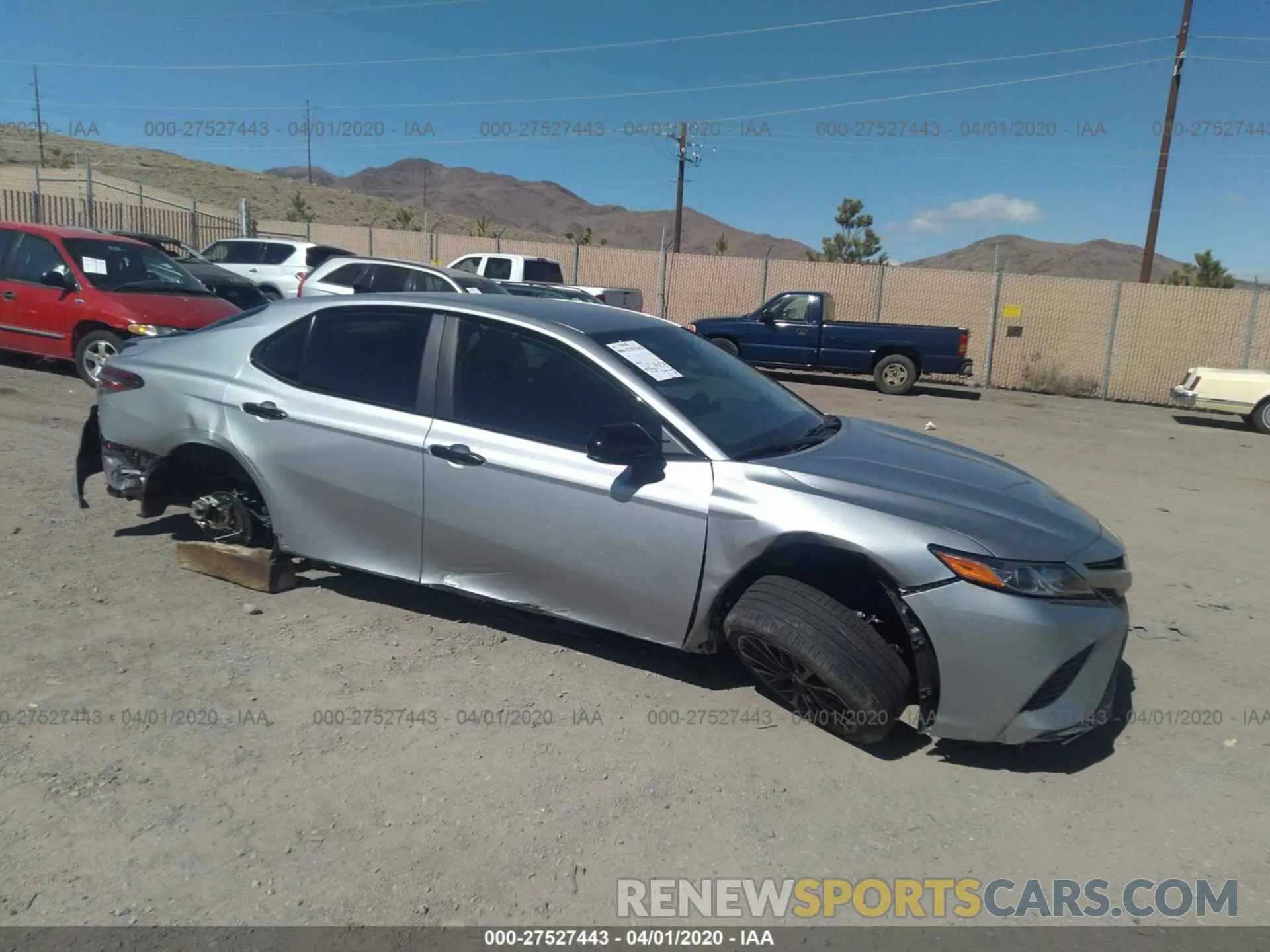 1 Photograph of a damaged car 4T1B11HK8KU282249 TOYOTA CAMRY 2019