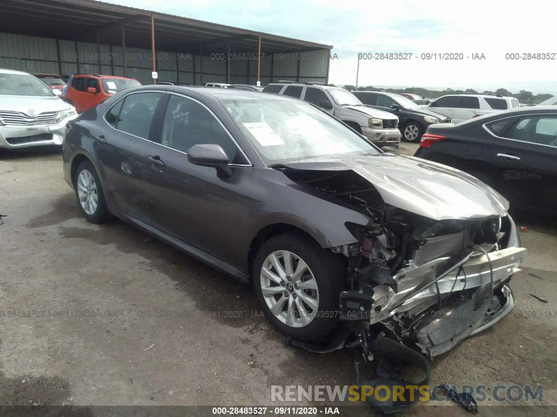 1 Photograph of a damaged car 4T1B11HK8KU681923 TOYOTA CAMRY 2019