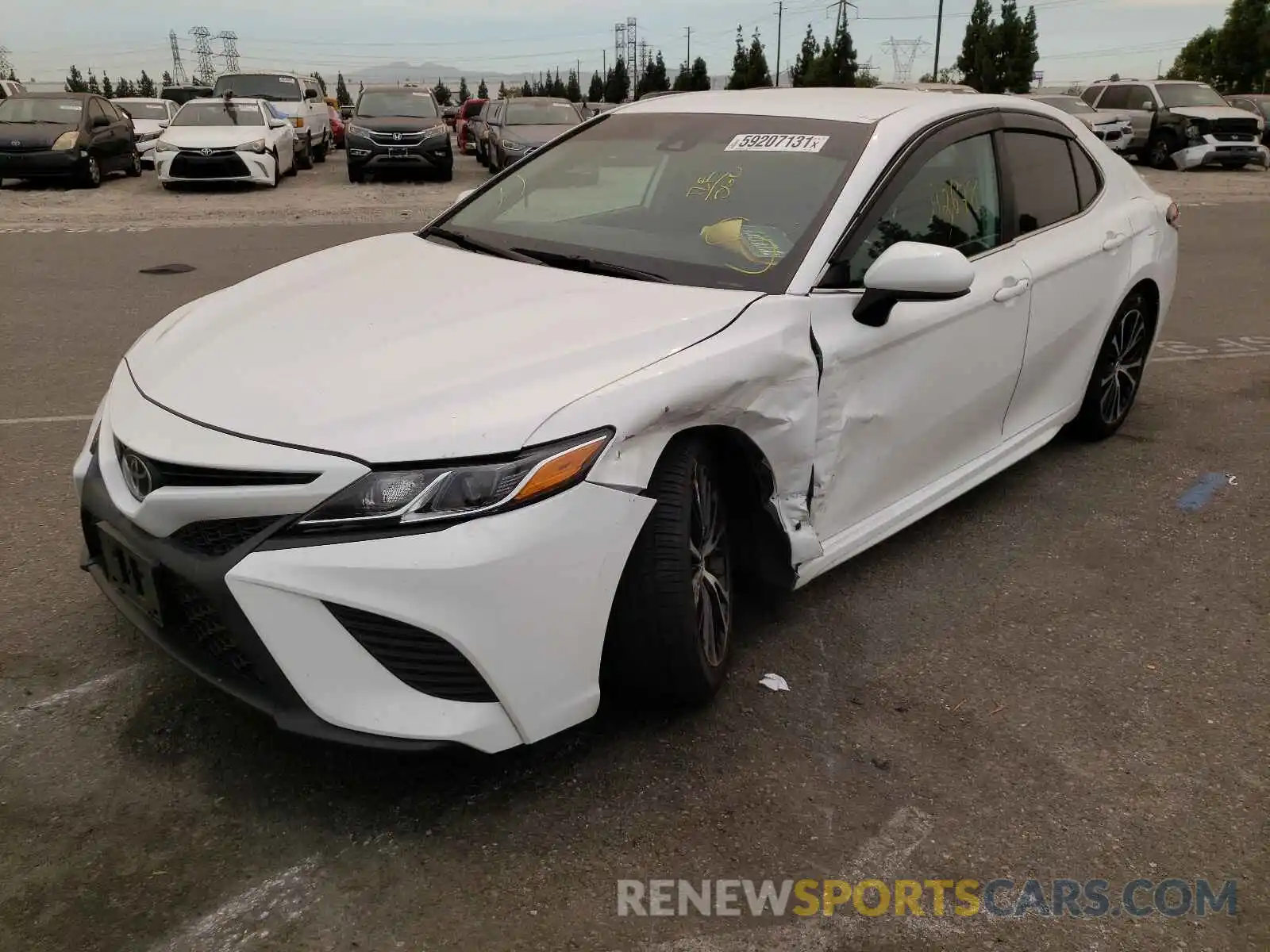 2 Photograph of a damaged car 4T1B11HK8KU695174 TOYOTA CAMRY 2019