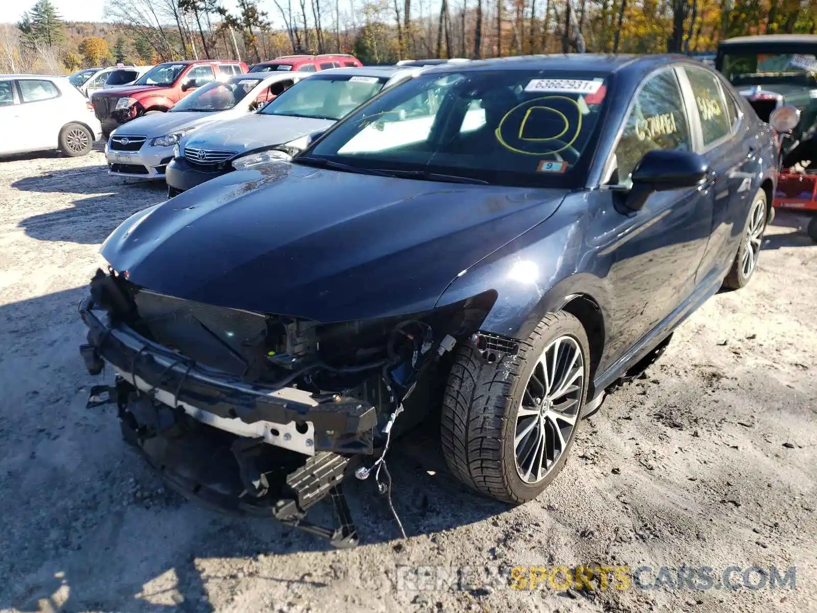 2 Photograph of a damaged car 4T1B11HK8KU695627 TOYOTA CAMRY 2019