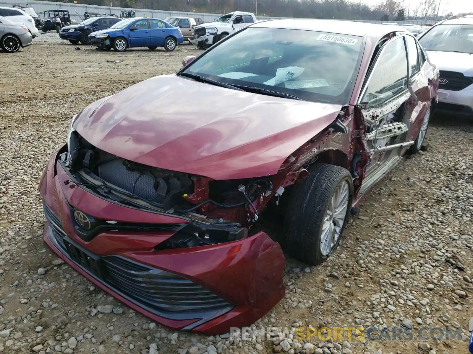 2 Photograph of a damaged car 4T1B11HK8KU698012 TOYOTA CAMRY 2019