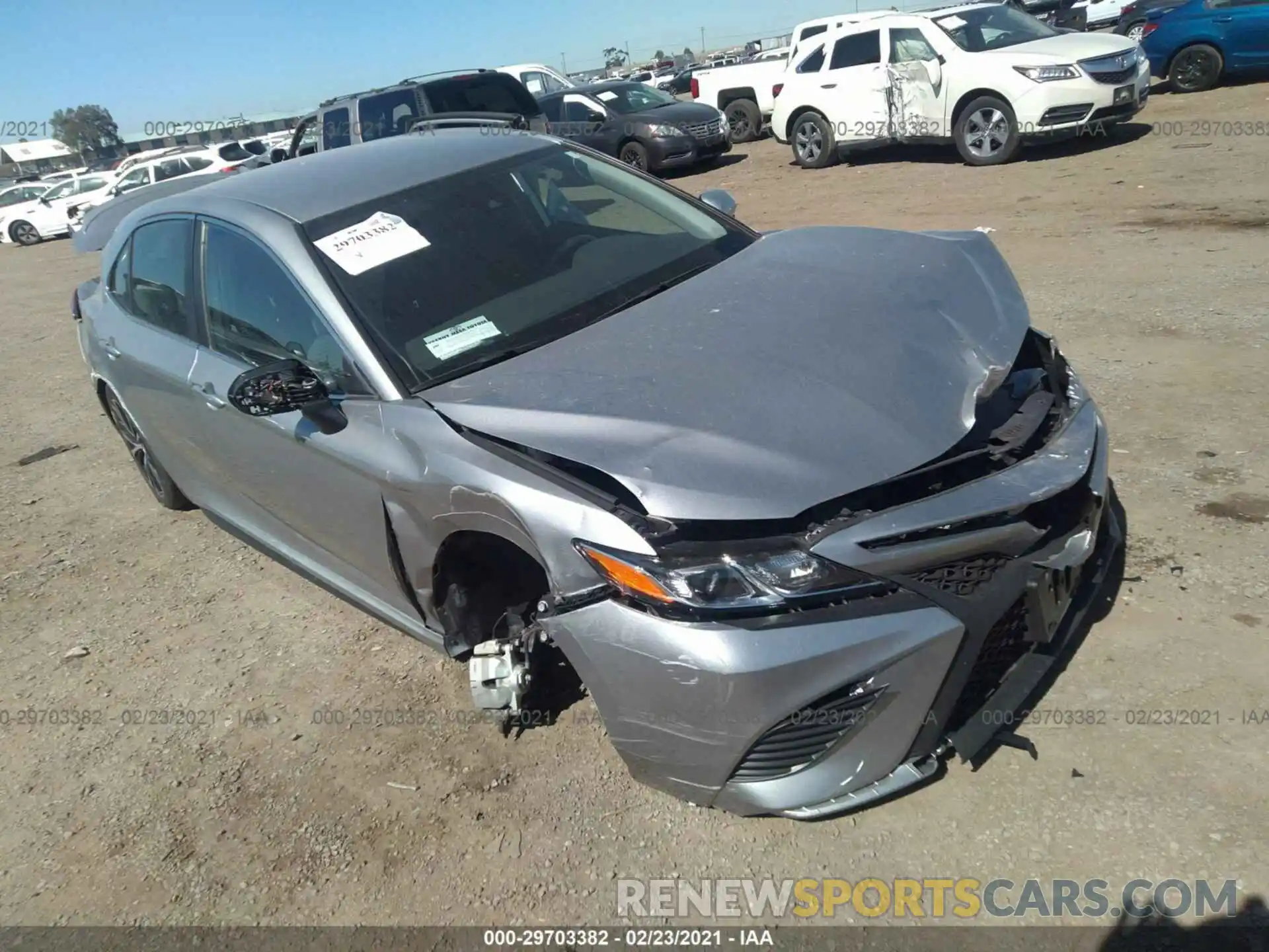 1 Photograph of a damaged car 4T1B11HK8KU713382 TOYOTA CAMRY 2019