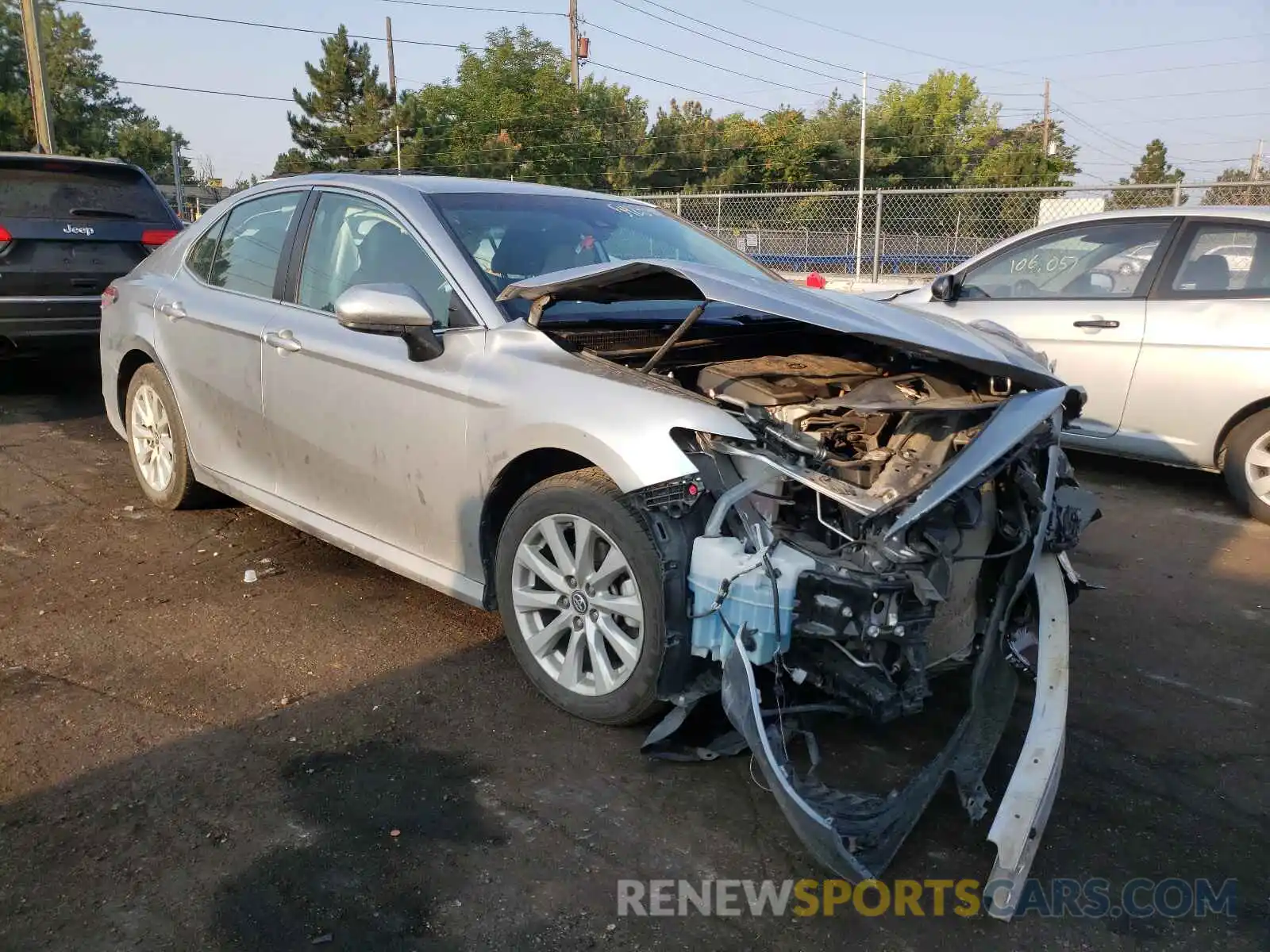 1 Photograph of a damaged car 4T1B11HK8KU718436 TOYOTA CAMRY 2019