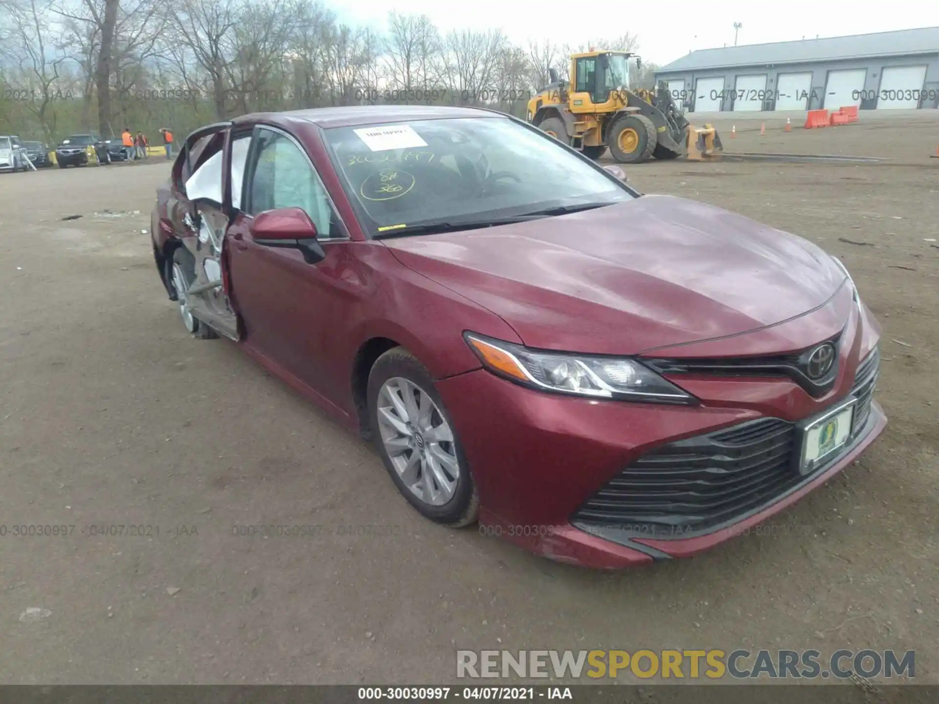 1 Photograph of a damaged car 4T1B11HK8KU719800 TOYOTA CAMRY 2019