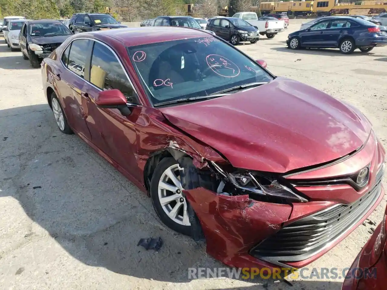 1 Photograph of a damaged car 4T1B11HK8KU720090 TOYOTA CAMRY 2019