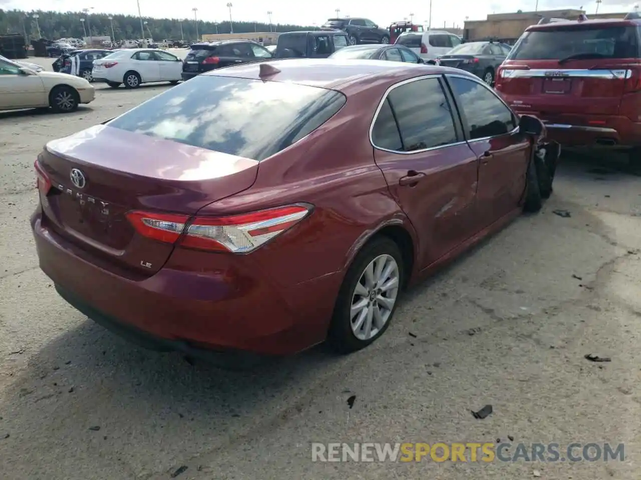 4 Photograph of a damaged car 4T1B11HK8KU720090 TOYOTA CAMRY 2019