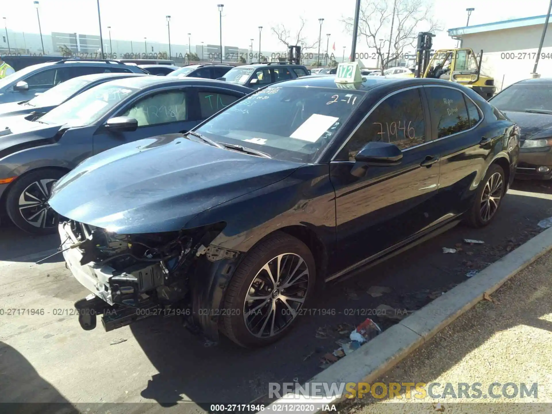 2 Photograph of a damaged car 4T1B11HK8KU733759 TOYOTA CAMRY 2019