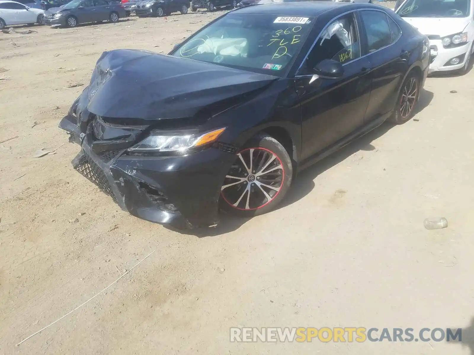 2 Photograph of a damaged car 4T1B11HK8KU741490 TOYOTA CAMRY 2019