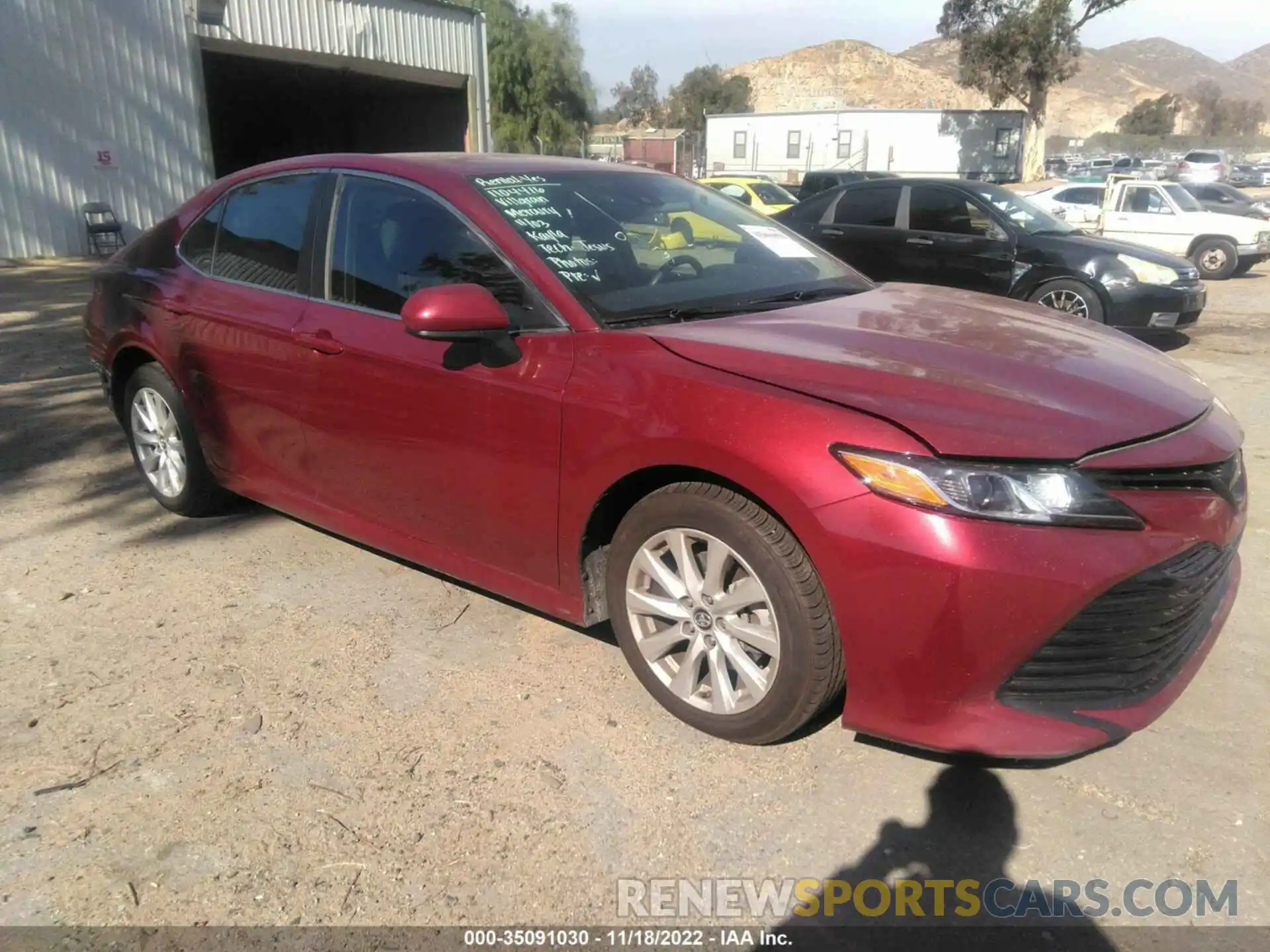 1 Photograph of a damaged car 4T1B11HK8KU741571 TOYOTA CAMRY 2019