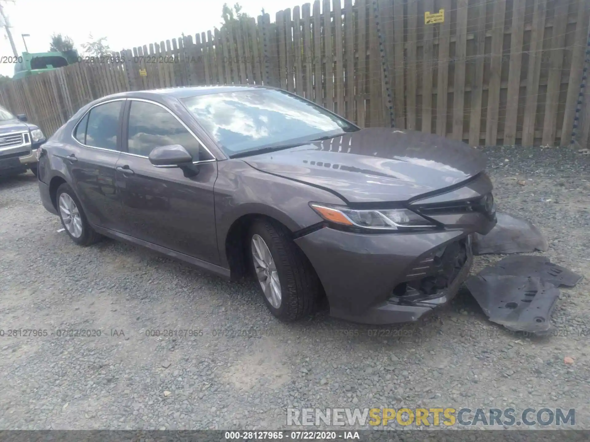 1 Photograph of a damaged car 4T1B11HK8KU745054 TOYOTA CAMRY 2019