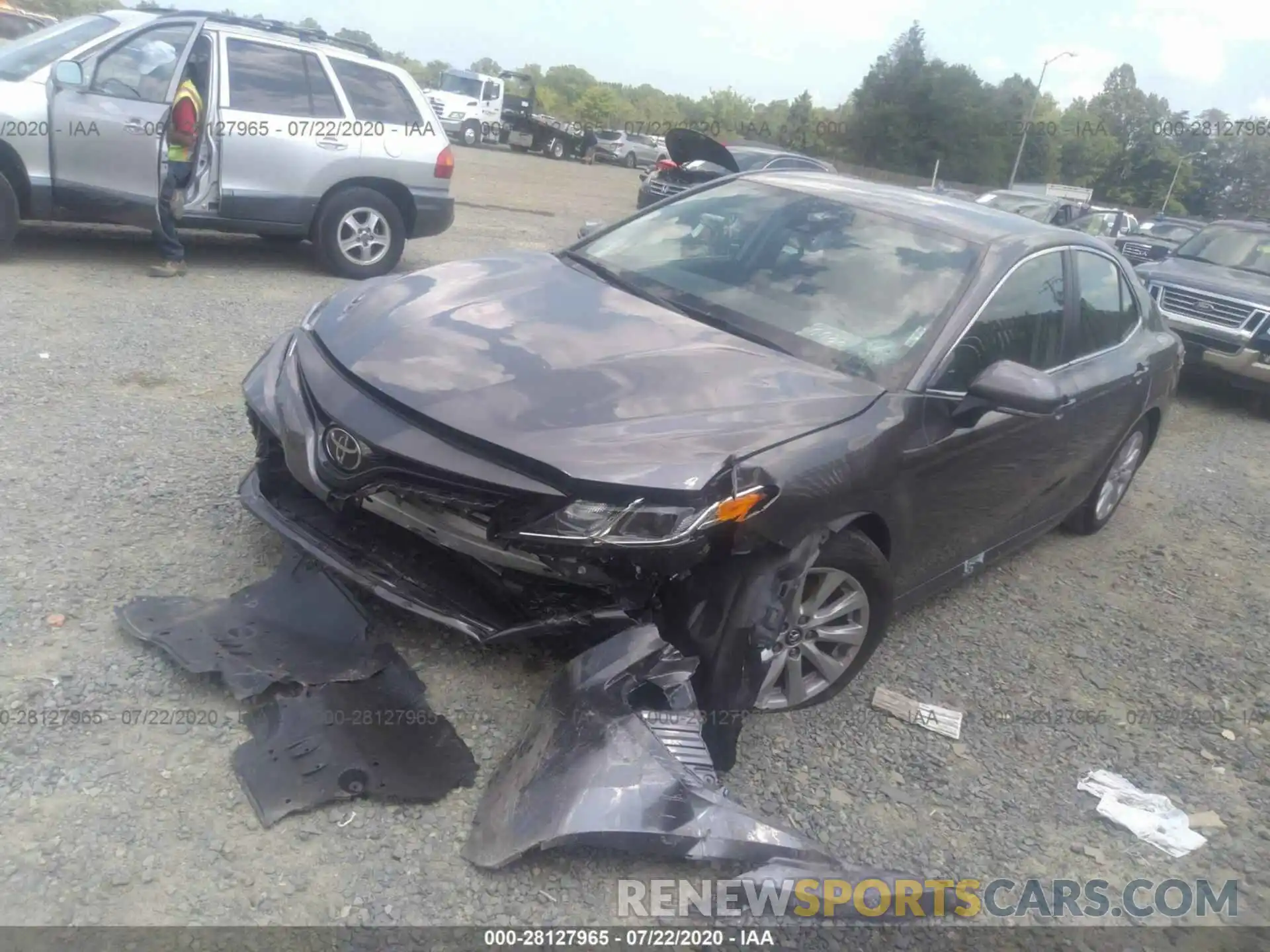 2 Photograph of a damaged car 4T1B11HK8KU745054 TOYOTA CAMRY 2019