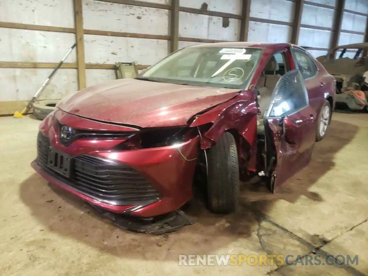 2 Photograph of a damaged car 4T1B11HK8KU749041 TOYOTA CAMRY 2019