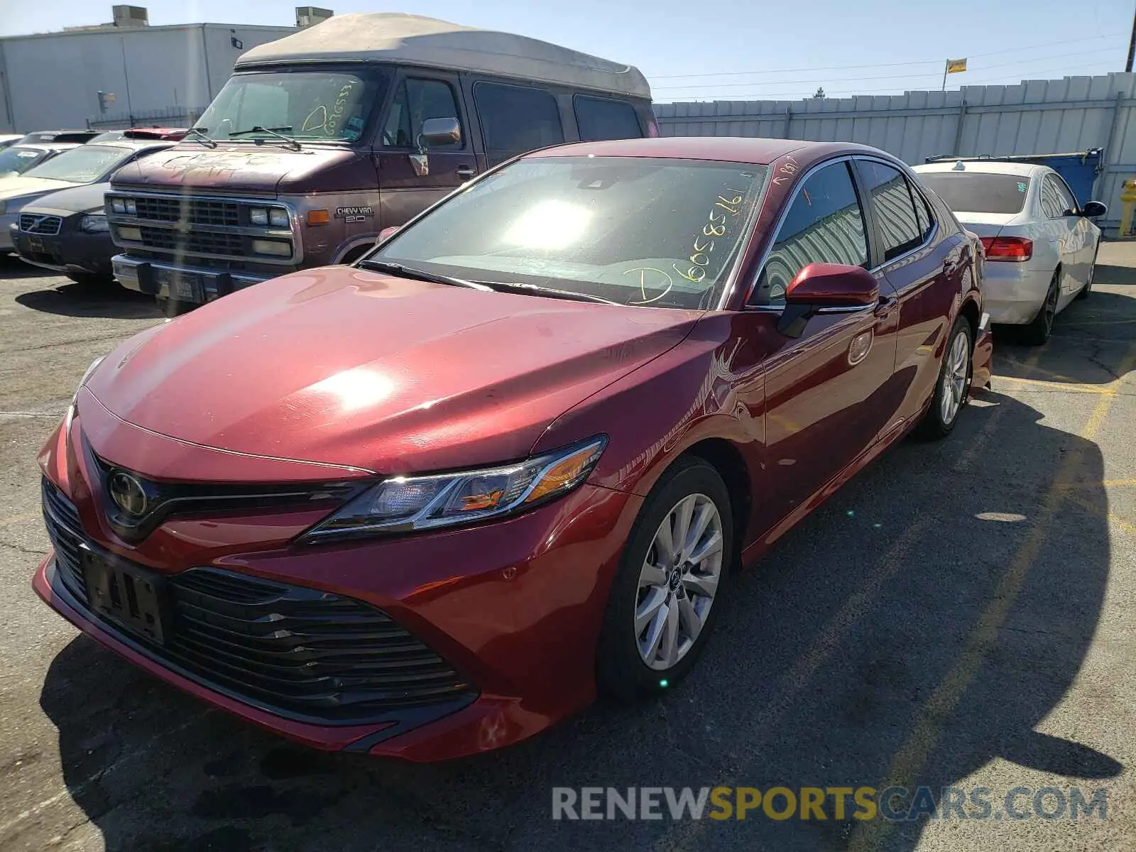 2 Photograph of a damaged car 4T1B11HK8KU766616 TOYOTA CAMRY 2019
