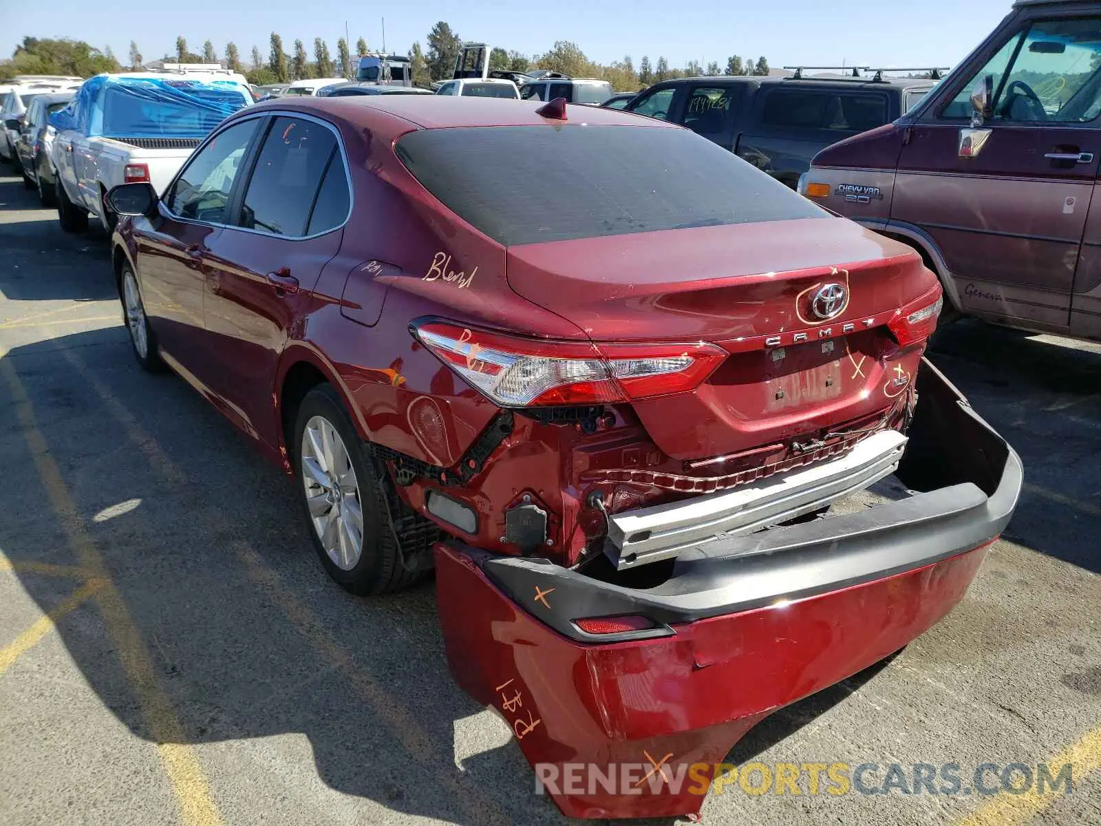 3 Photograph of a damaged car 4T1B11HK8KU766616 TOYOTA CAMRY 2019