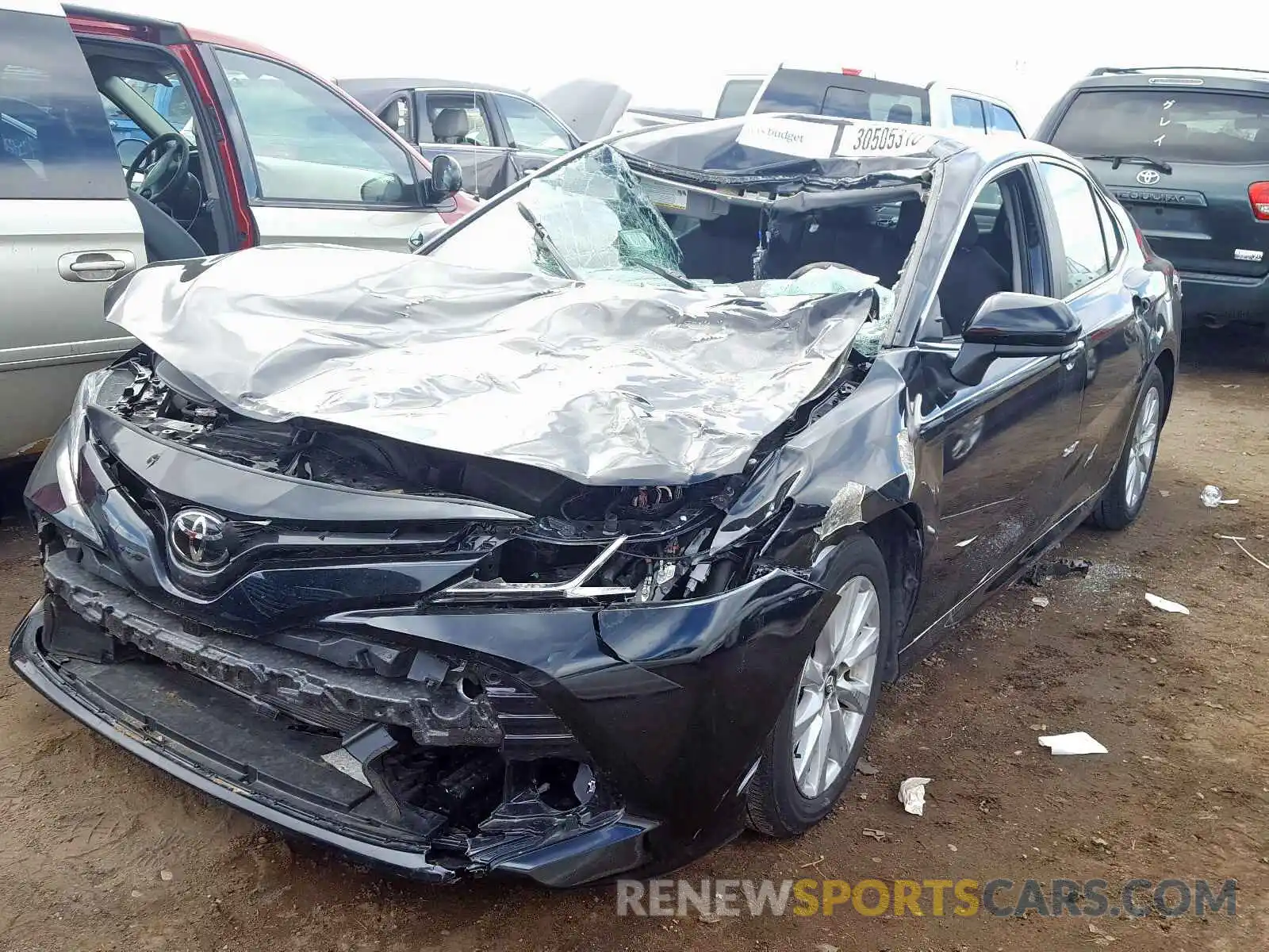 2 Photograph of a damaged car 4T1B11HK8KU767006 TOYOTA CAMRY 2019