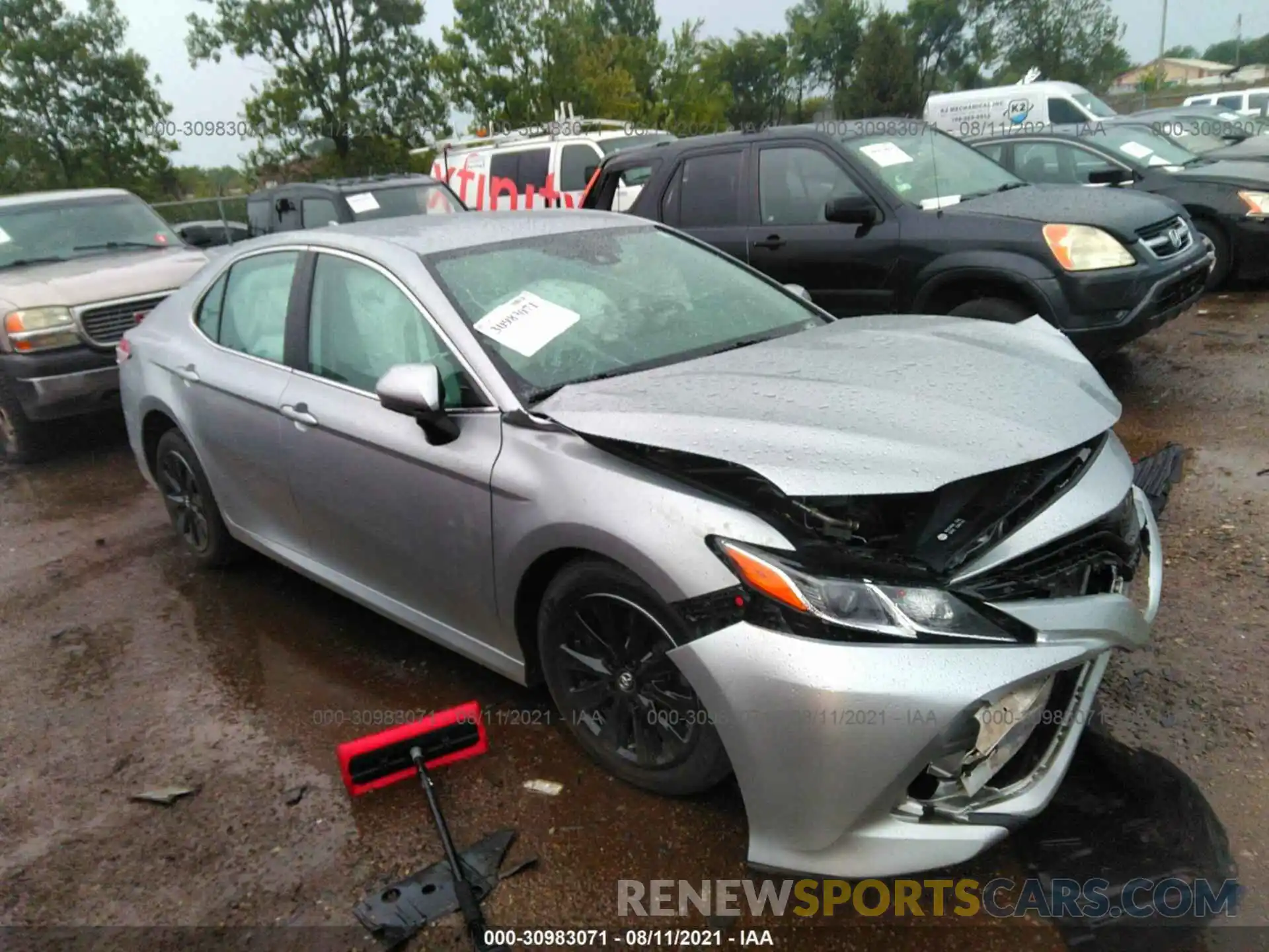 1 Photograph of a damaged car 4T1B11HK8KU778491 TOYOTA CAMRY 2019