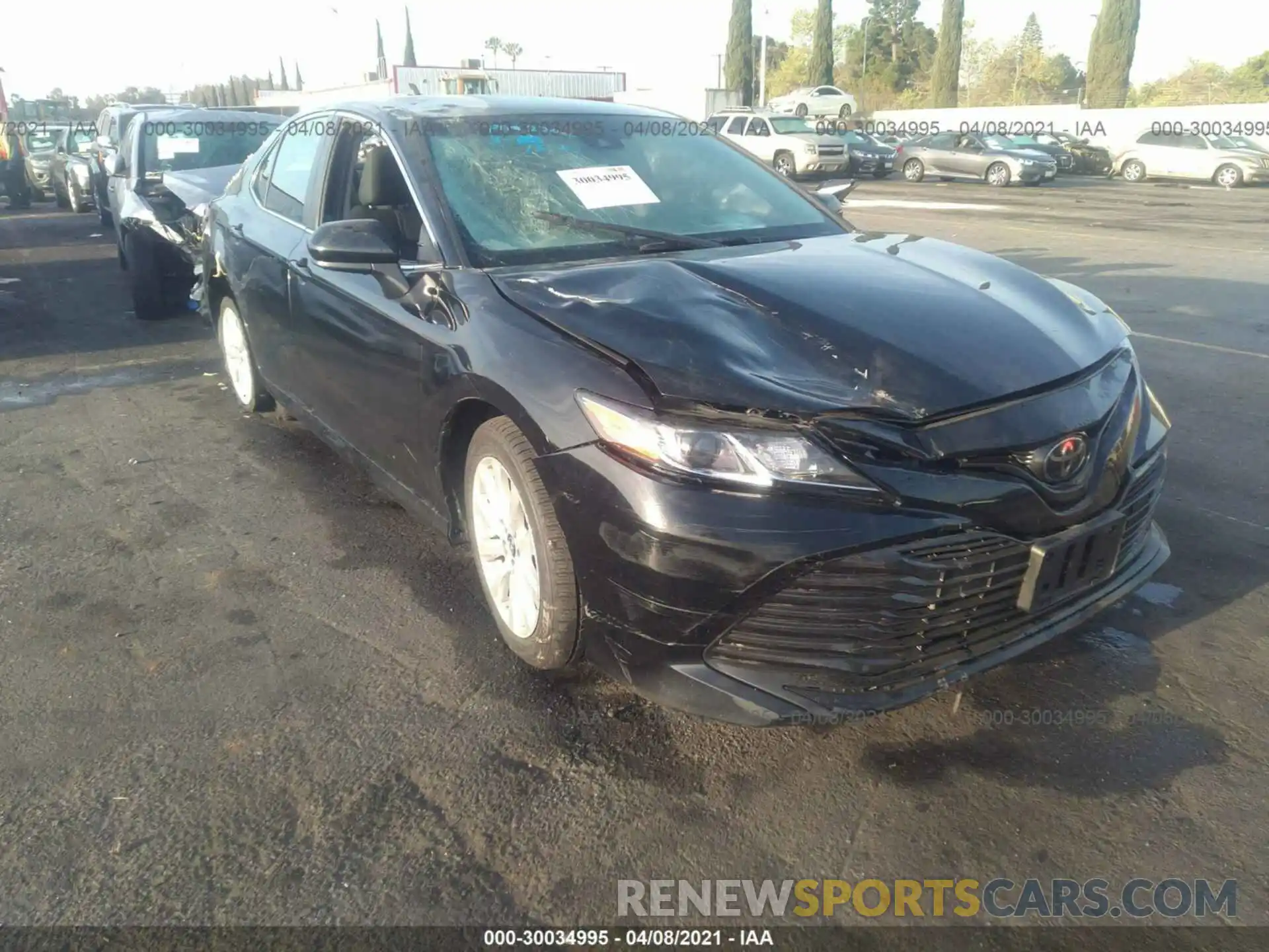 1 Photograph of a damaged car 4T1B11HK8KU786154 TOYOTA CAMRY 2019