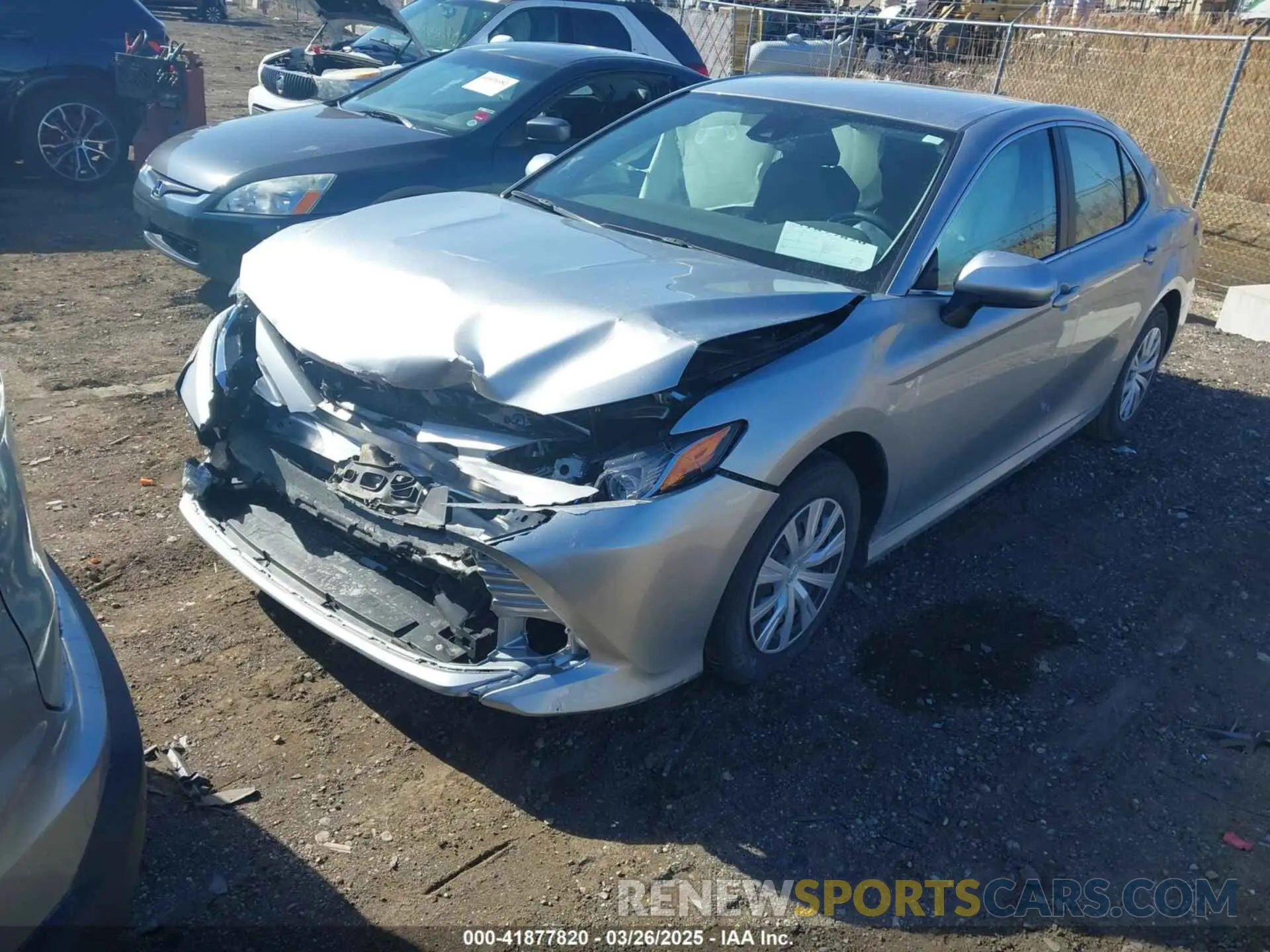 2 Photograph of a damaged car 4T1B11HK8KU792519 TOYOTA CAMRY 2019