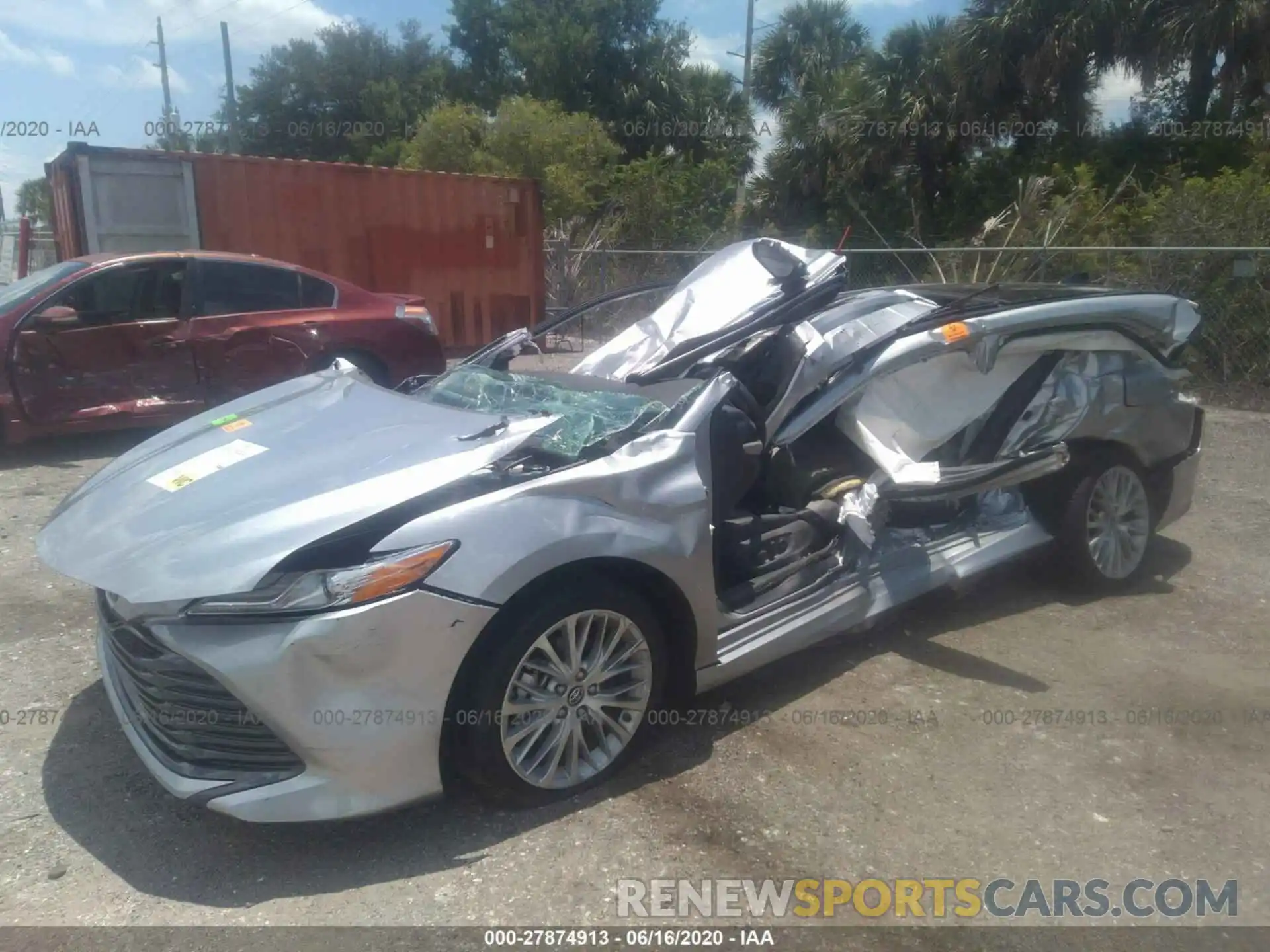 2 Photograph of a damaged car 4T1B11HK8KU796649 TOYOTA CAMRY 2019