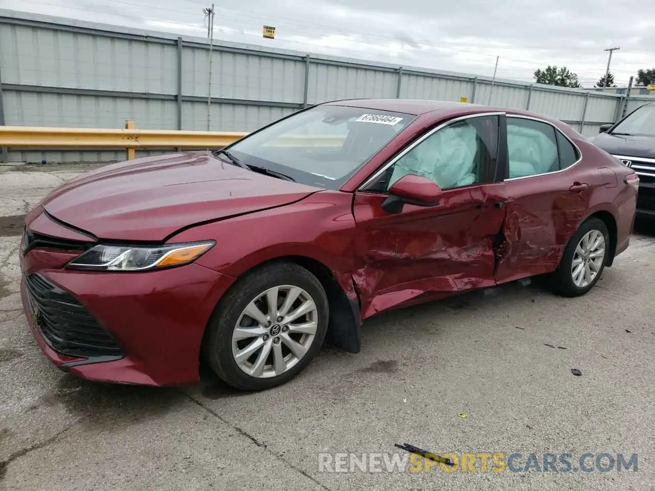 1 Photograph of a damaged car 4T1B11HK8KU803454 TOYOTA CAMRY 2019