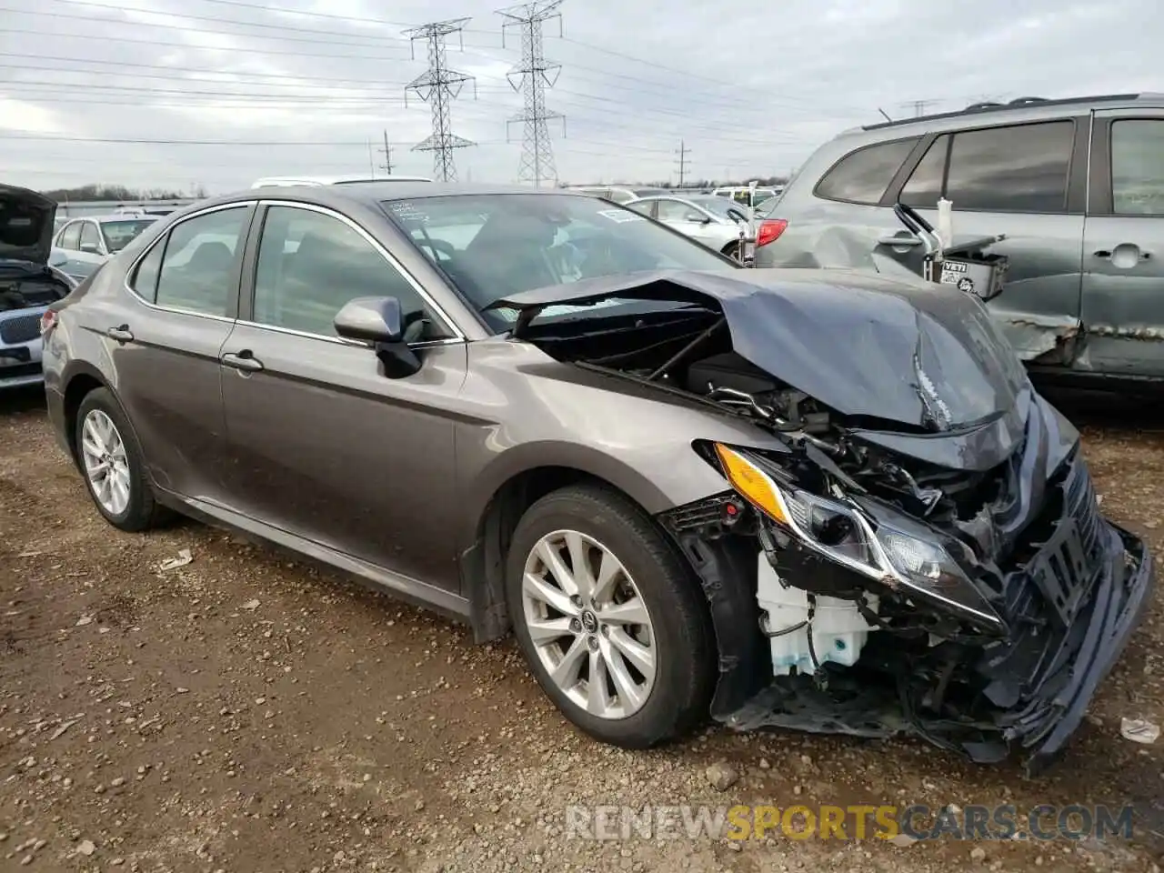 1 Photograph of a damaged car 4T1B11HK8KU812591 TOYOTA CAMRY 2019