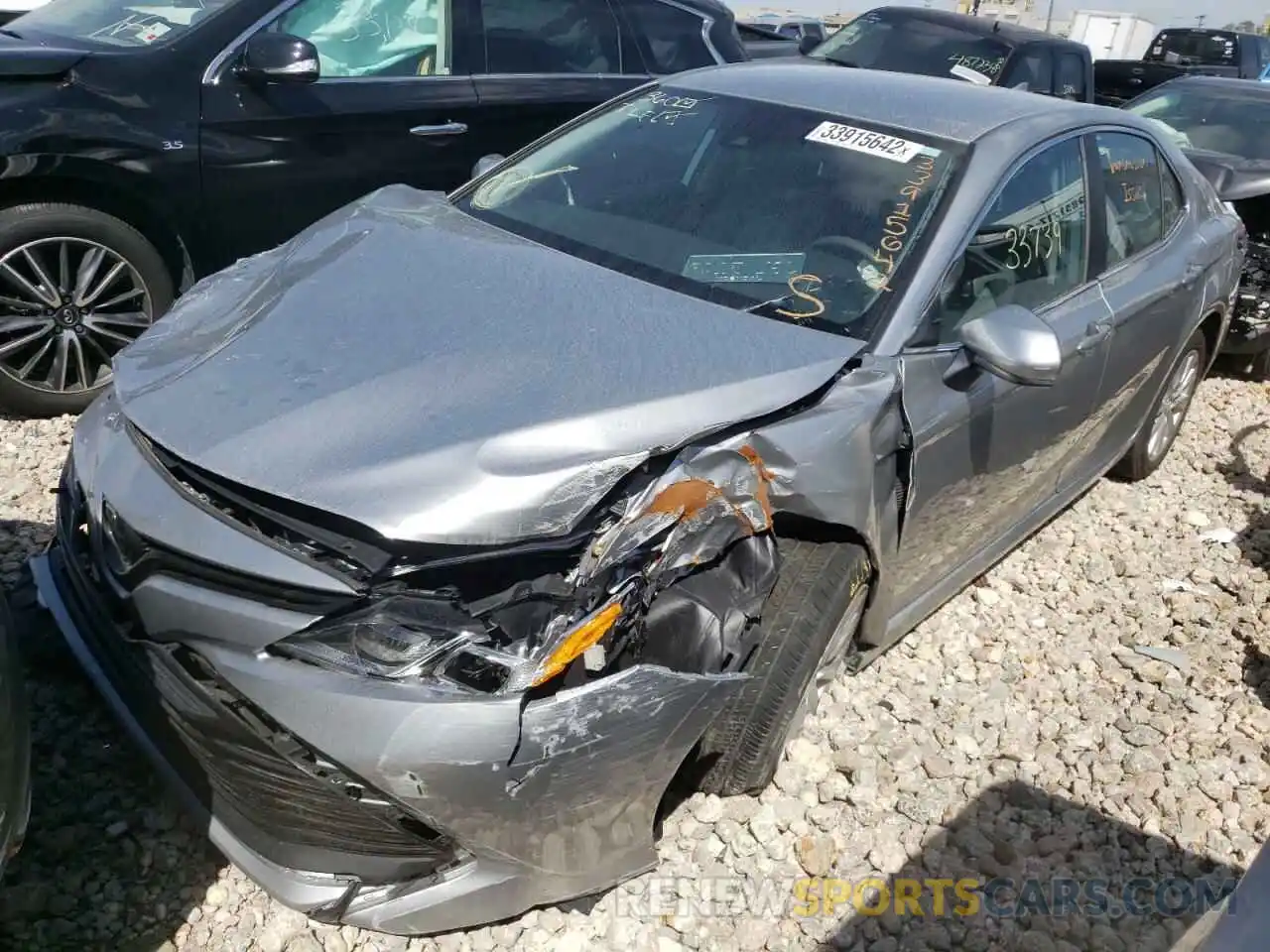 2 Photograph of a damaged car 4T1B11HK8KU816155 TOYOTA CAMRY 2019