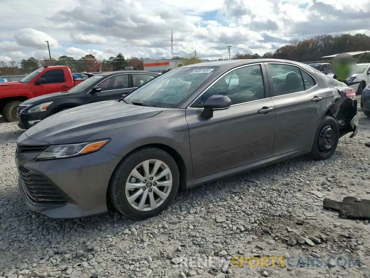 1 Photograph of a damaged car 4T1B11HK8KU823672 TOYOTA CAMRY 2019