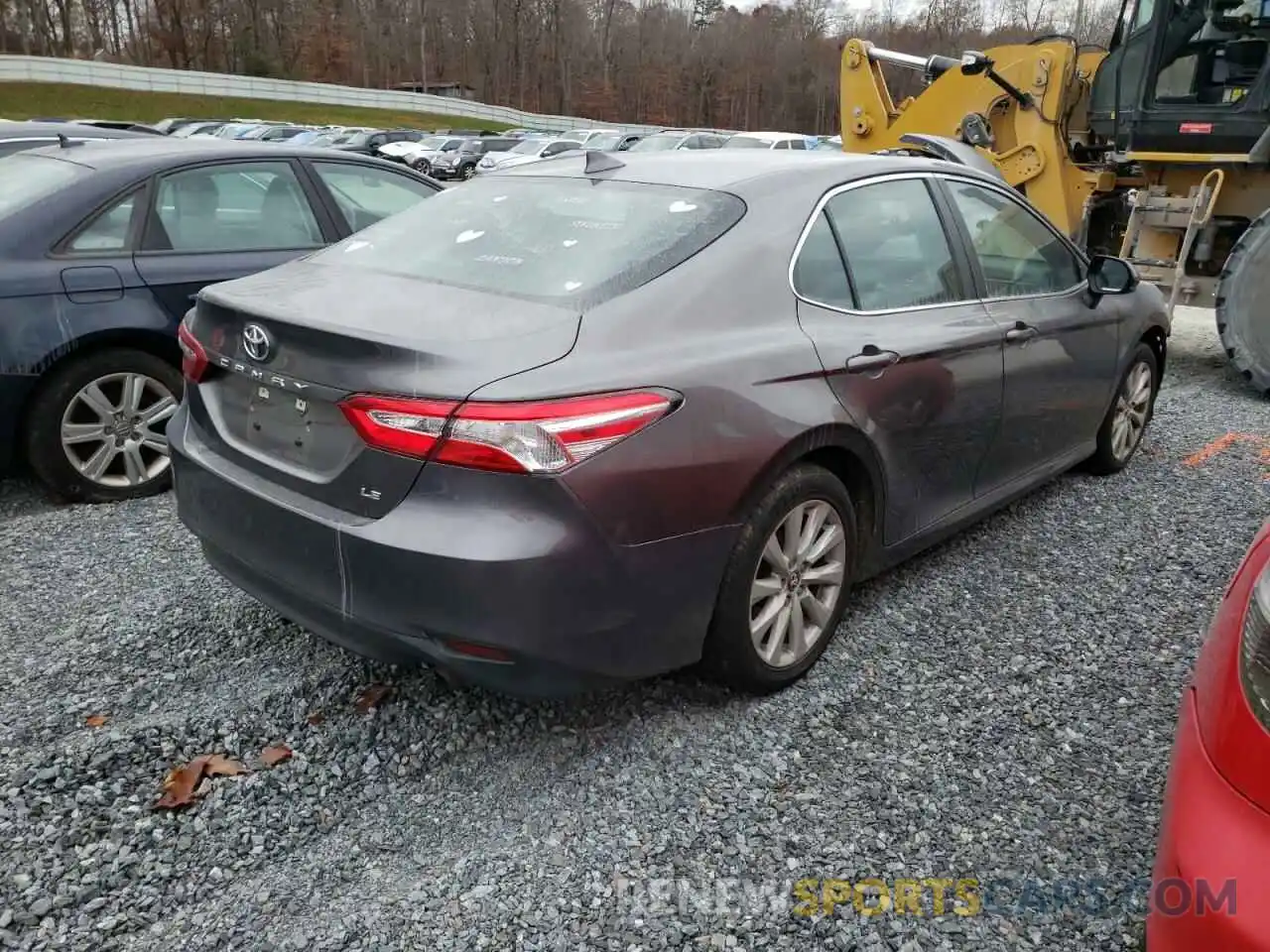 4 Photograph of a damaged car 4T1B11HK8KU830640 TOYOTA CAMRY 2019