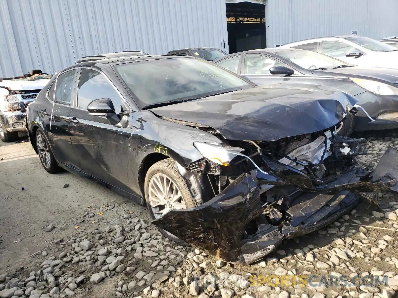 1 Photograph of a damaged car 4T1B11HK8KU838978 TOYOTA CAMRY 2019