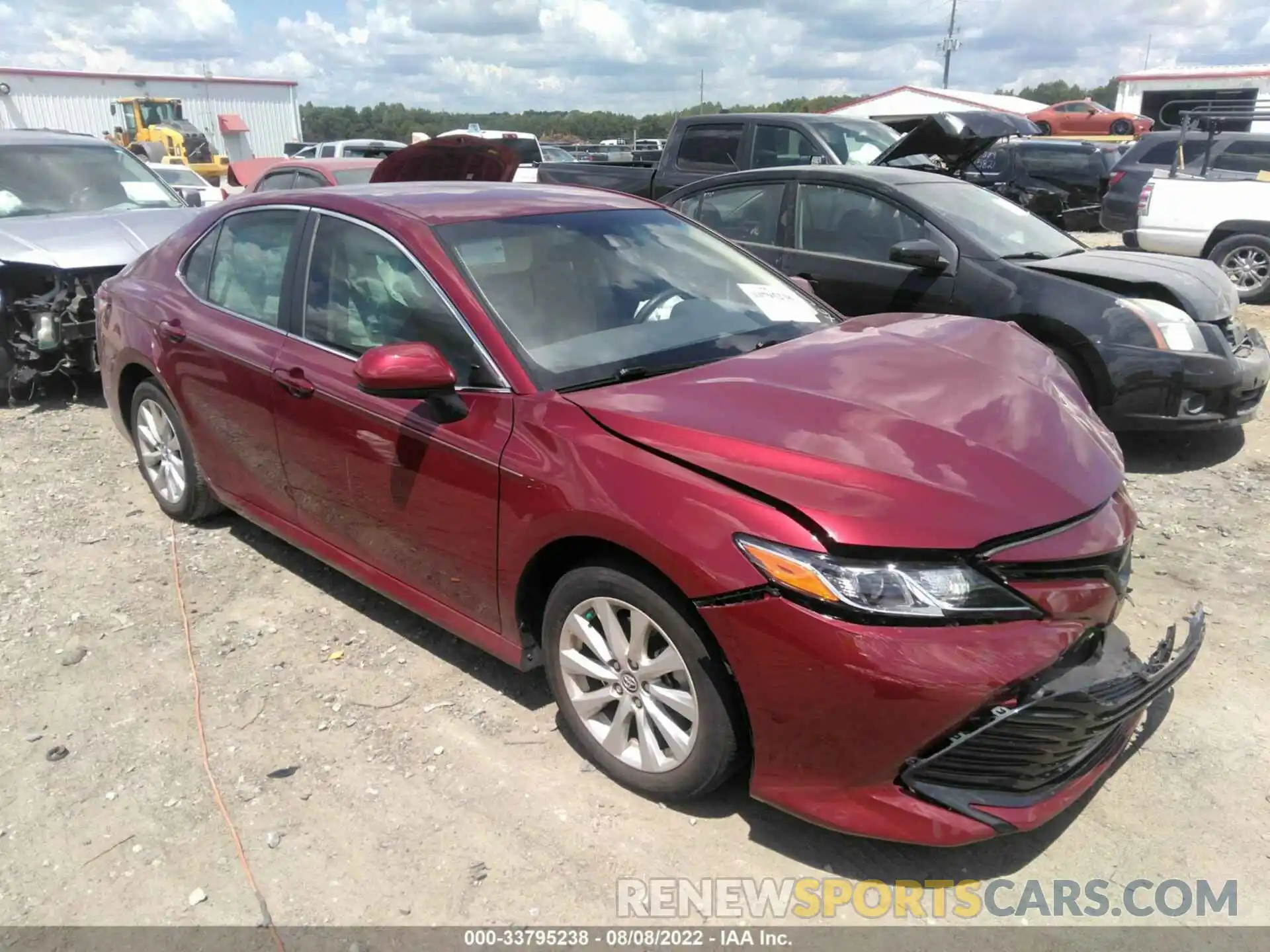 1 Photograph of a damaged car 4T1B11HK8KU841282 TOYOTA CAMRY 2019