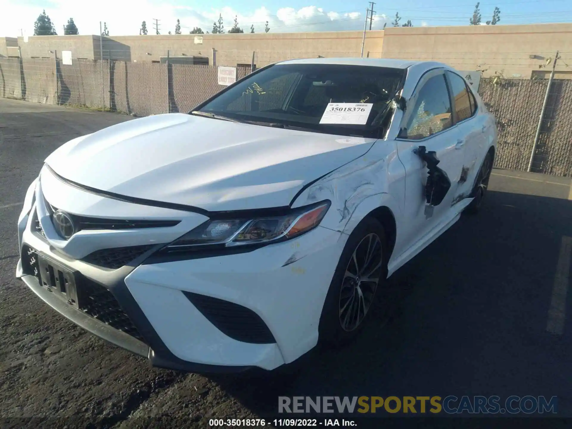 2 Photograph of a damaged car 4T1B11HK8KU843615 TOYOTA CAMRY 2019