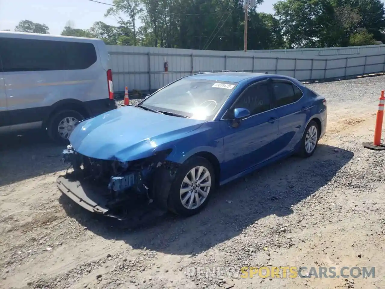 2 Photograph of a damaged car 4T1B11HK9KU182189 TOYOTA CAMRY 2019