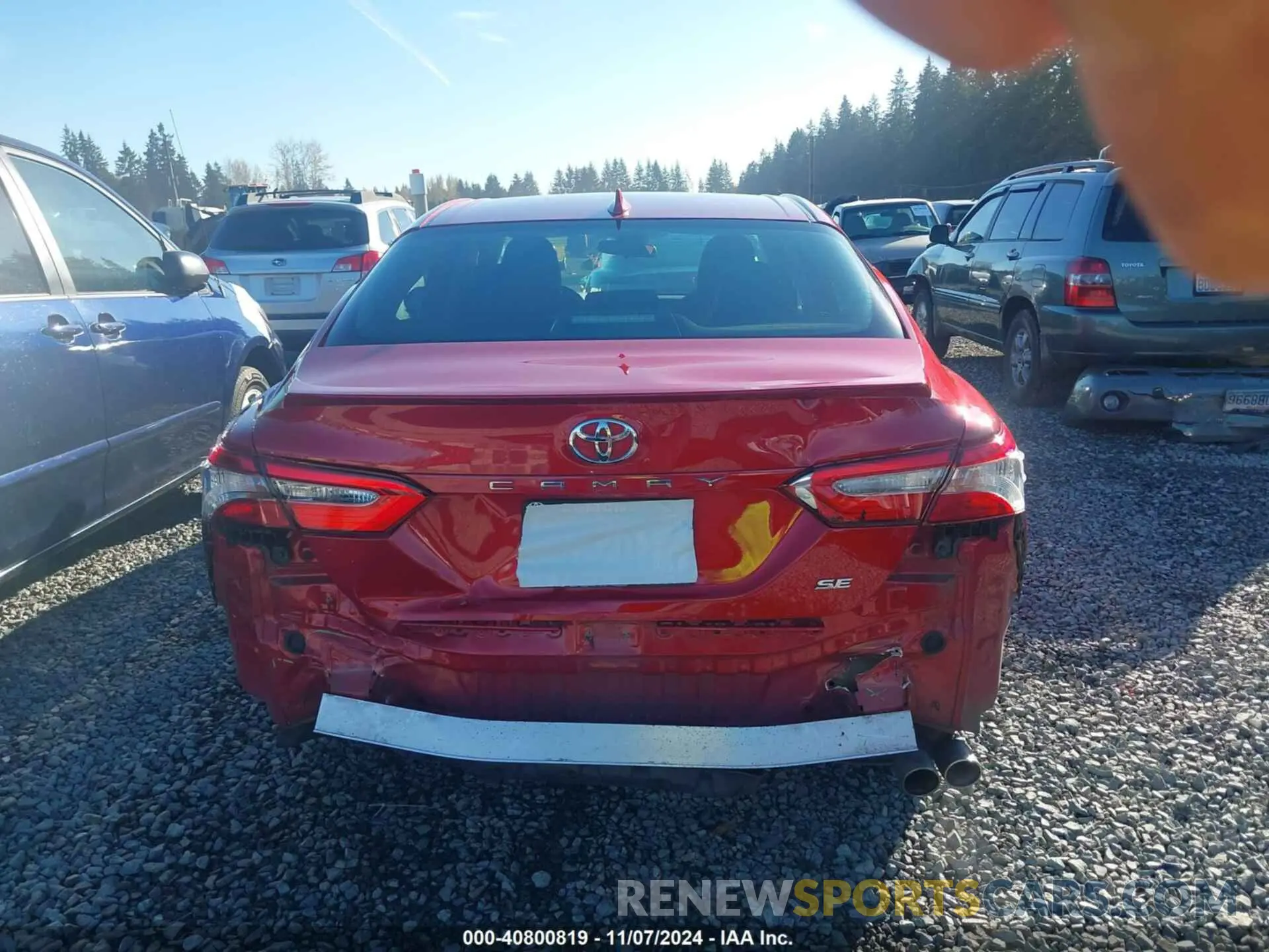 16 Photograph of a damaged car 4T1B11HK9KU182726 TOYOTA CAMRY 2019