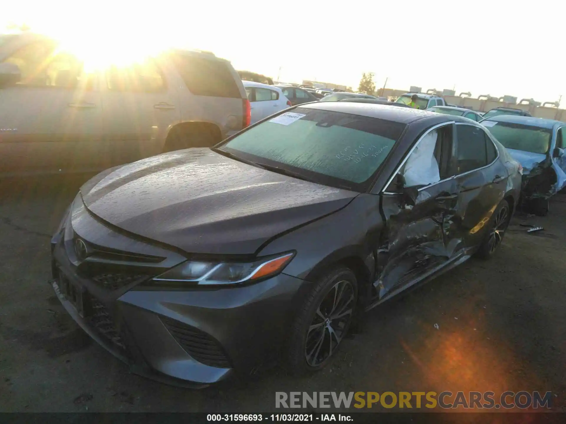 2 Photograph of a damaged car 4T1B11HK9KU201825 TOYOTA CAMRY 2019