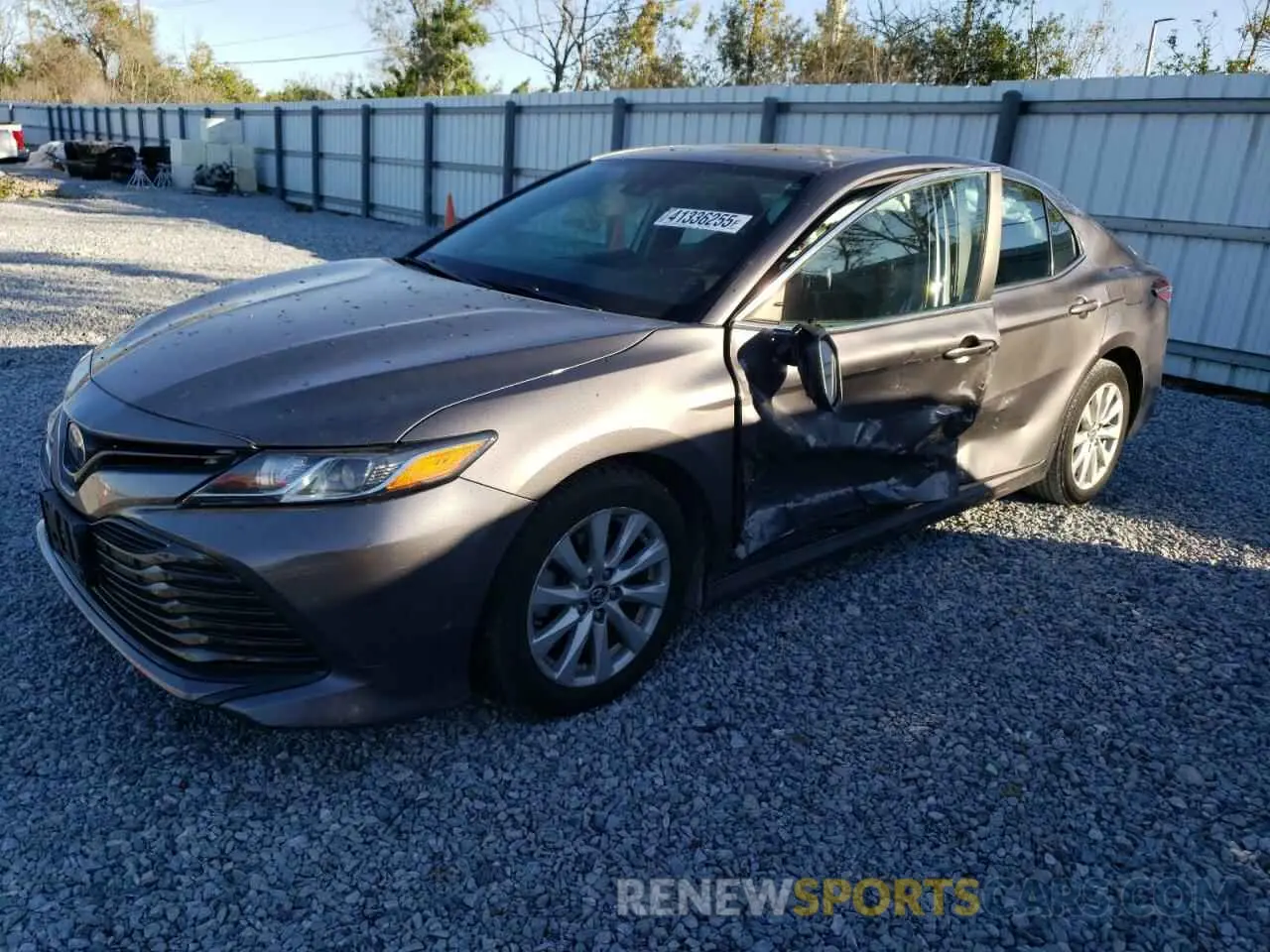 1 Photograph of a damaged car 4T1B11HK9KU223596 TOYOTA CAMRY 2019