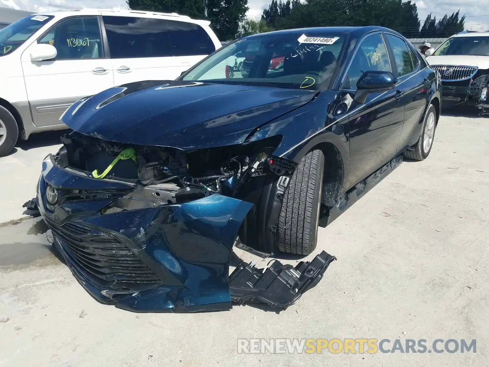 2 Photograph of a damaged car 4T1B11HK9KU235439 TOYOTA CAMRY 2019