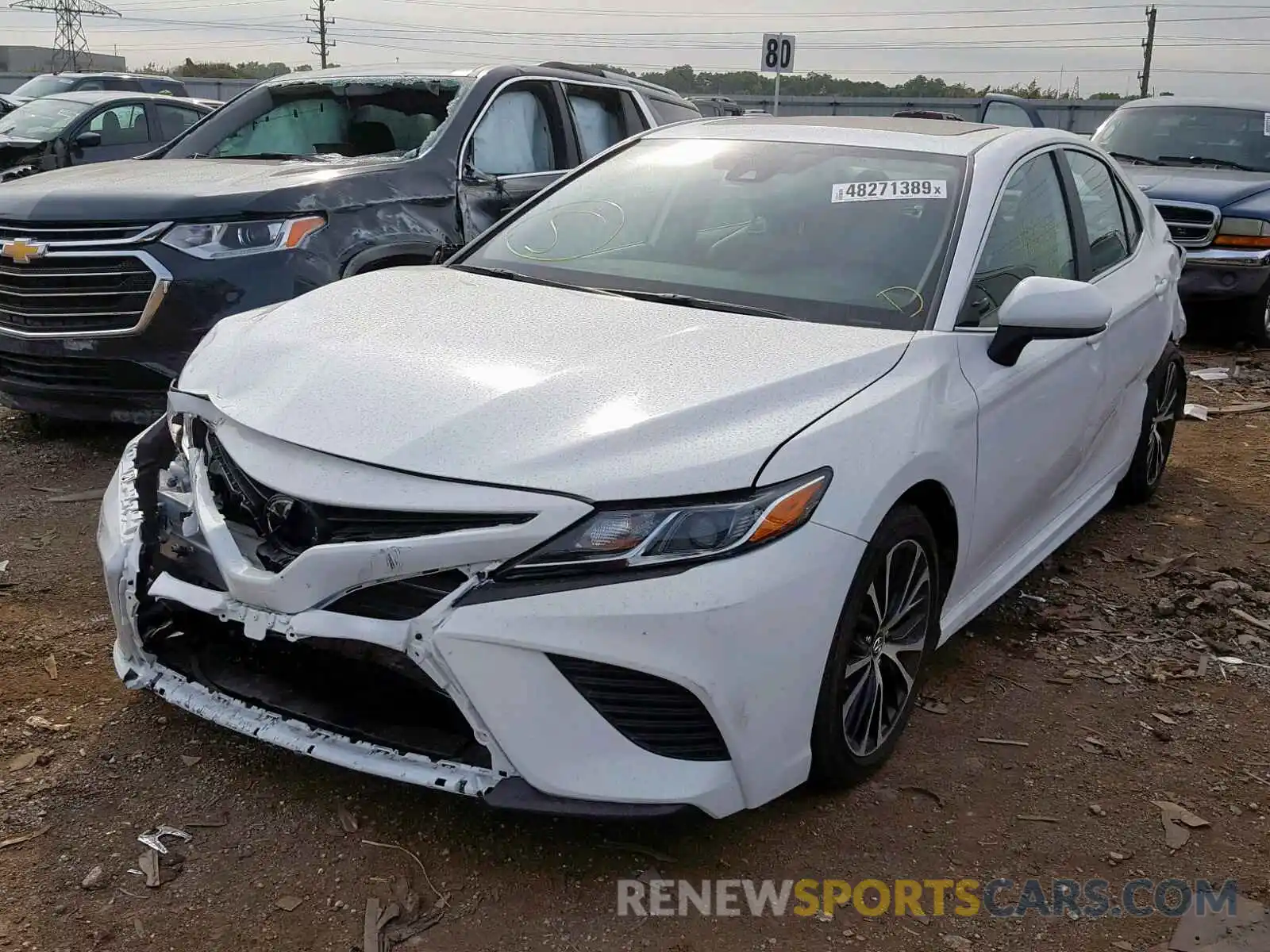 2 Photograph of a damaged car 4T1B11HK9KU250295 TOYOTA CAMRY 2019