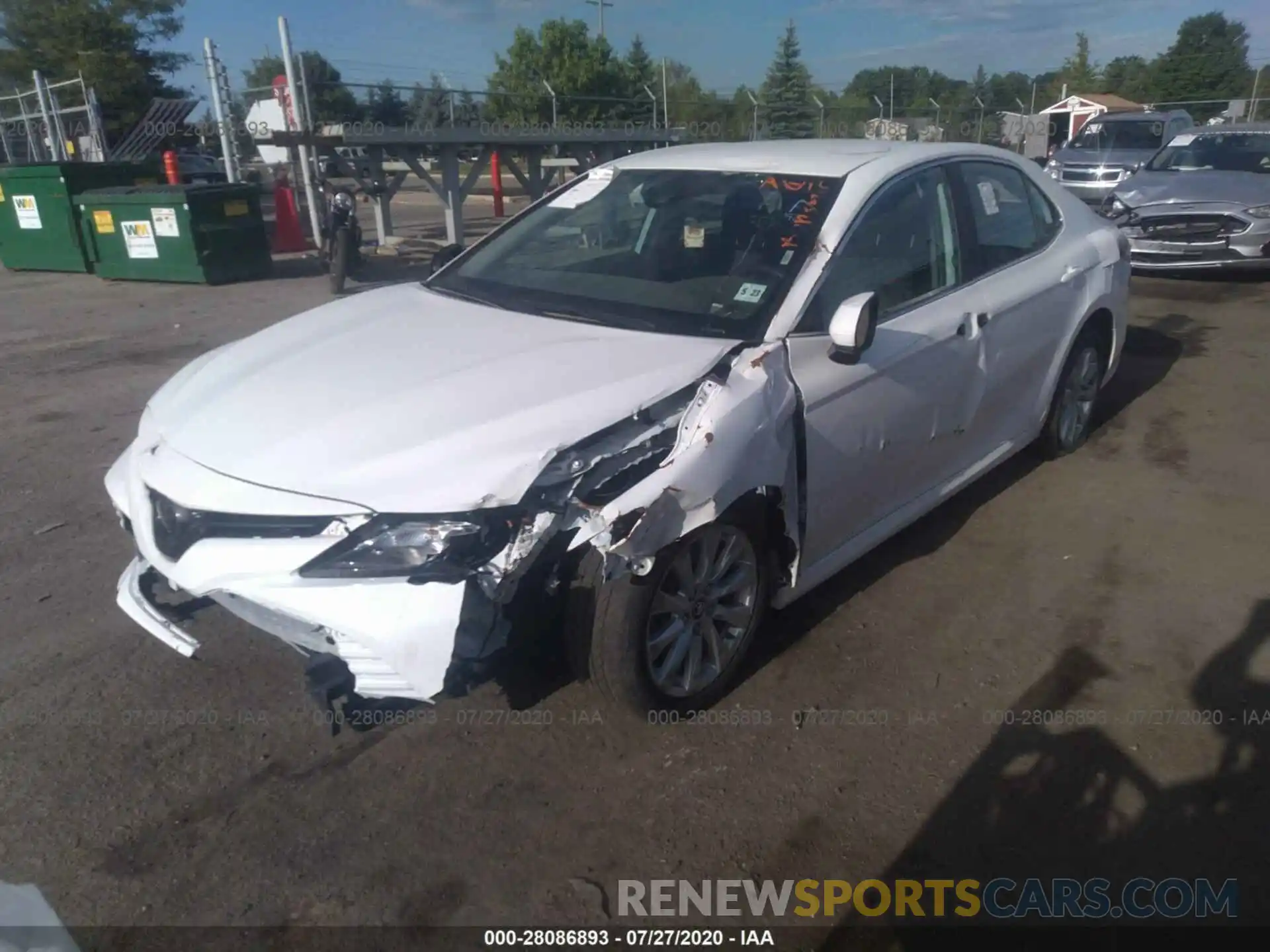 2 Photograph of a damaged car 4T1B11HK9KU257229 TOYOTA CAMRY 2019