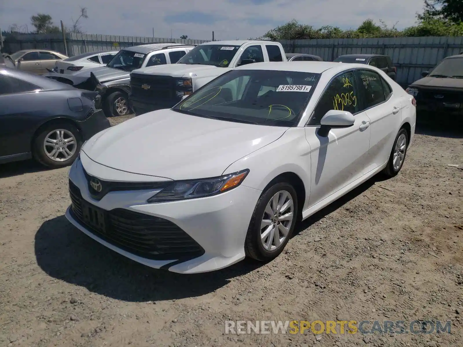 2 Photograph of a damaged car 4T1B11HK9KU258705 TOYOTA CAMRY 2019