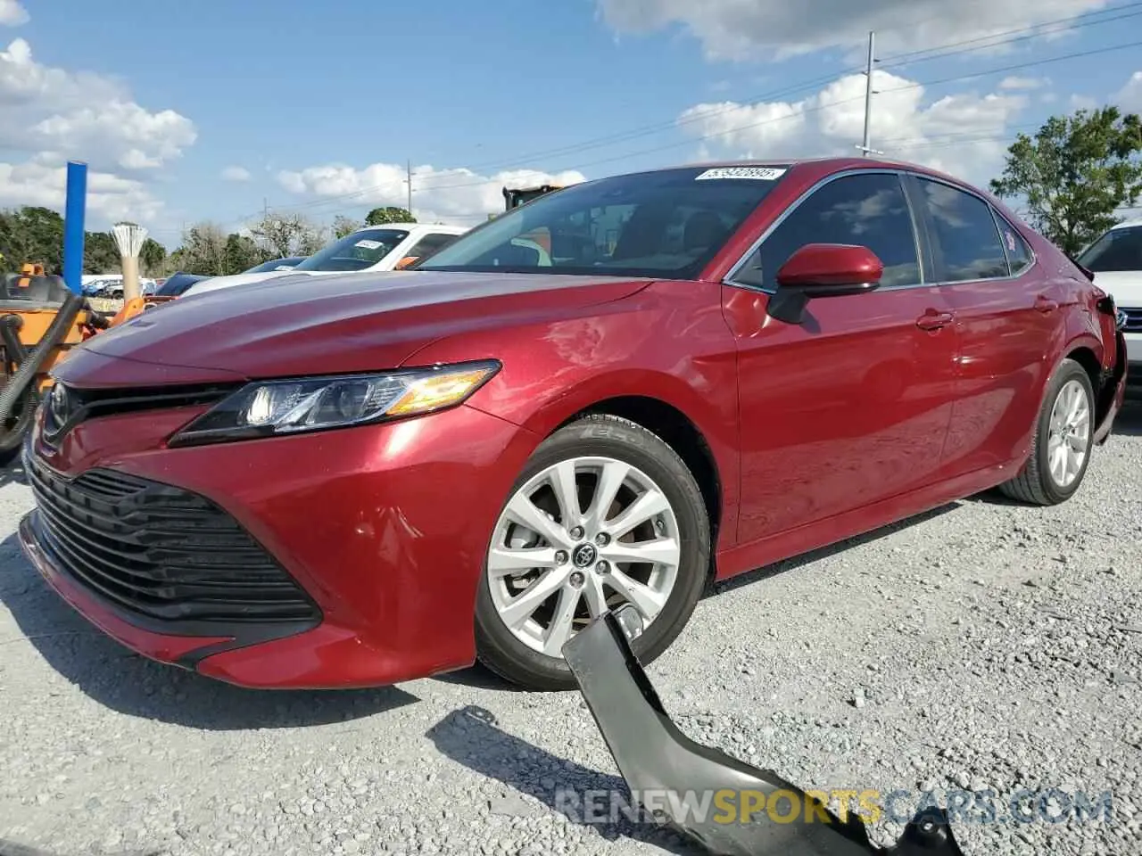 1 Photograph of a damaged car 4T1B11HK9KU707171 TOYOTA CAMRY 2019