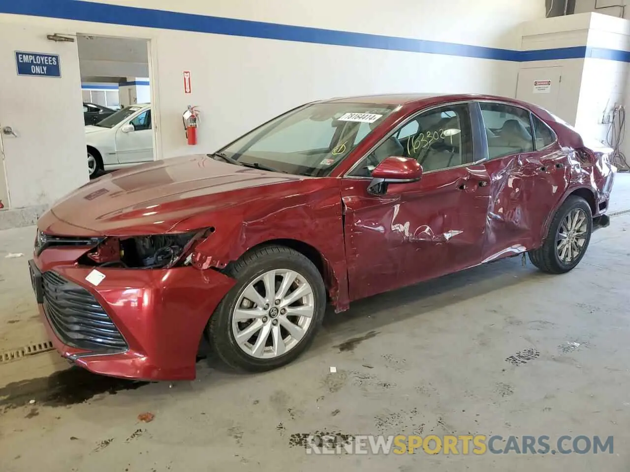 1 Photograph of a damaged car 4T1B11HK9KU712953 TOYOTA CAMRY 2019