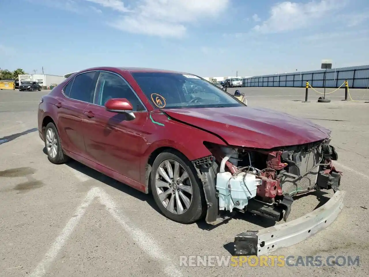 1 Photograph of a damaged car 4T1B11HK9KU718445 TOYOTA CAMRY 2019